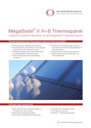 MegaSlate® II H+S Thermiepanel - ch-Solar GmbH
