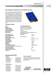 Technische Daten Solarkollektor - IDM