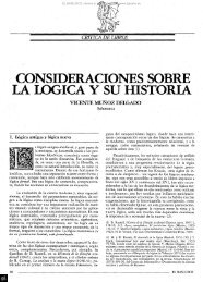 CONSIDERACIONES SOBRE LA LÓGICA Y SU HISTORIA