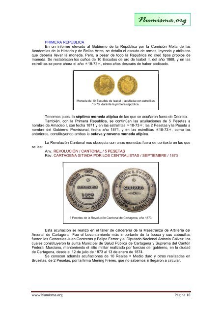 historia numismática de un interregno turbulento - Numismática y ...