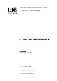 Literatura Portuguesa III.indd - Universidade Castelo Branco