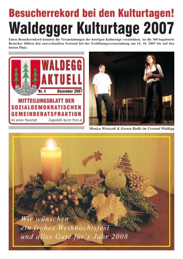 Nummer 4/2007 - Waldegg-Aktuell - SPÖ