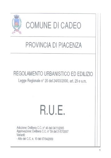 RUE testo coordinato.pdf [1.238,05 Kb] - Comune di Cadeo