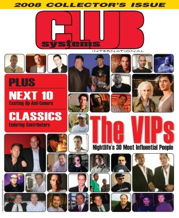 The VIP's - Club Systems Int'l 2008 Collector's Issue - ClubWorld