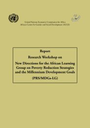 Report Research Workshop on New Directions for the African ...
