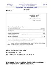 Payments II: Materialien 1. Teil - Bilingualer Unterricht in Bayern