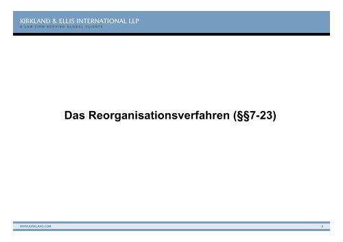 Das Kreditinstitute-Reorganisationsgesetz – KredReorgG