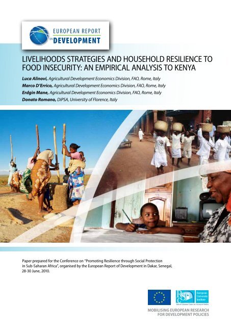 LiveLihoods strategies and househoLd resiLience to Food insecurity ...