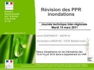 Révision des PPR inondations - CETE Méditerranée