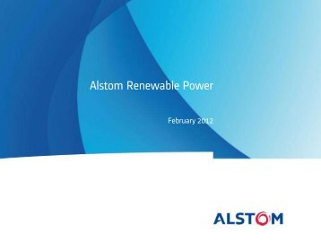 Alstom Renewable Power presentation