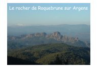Le rocher de Roquebrune sur Argens - geologie randonneurs