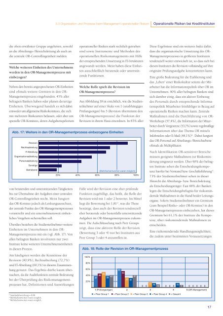 Operationelle Risiken bei Kreditinstituten - Versicherungsmagazin