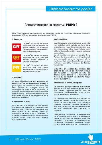 comment inscrire un circuit au pdipr - Comité Départemental du ...