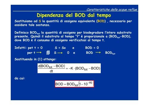 TPA 01_Caratteristiche delle acque reflue - Dipartimento di ...