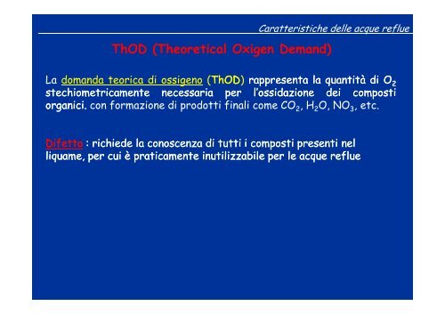 TPA 01_Caratteristiche delle acque reflue - Dipartimento di ...