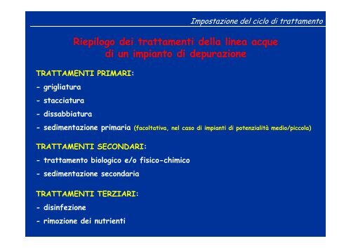 TPA 01_Caratteristiche delle acque reflue - Dipartimento di ...