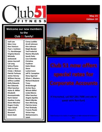 THE CLUB CONNECTION - Club 51 Fitness