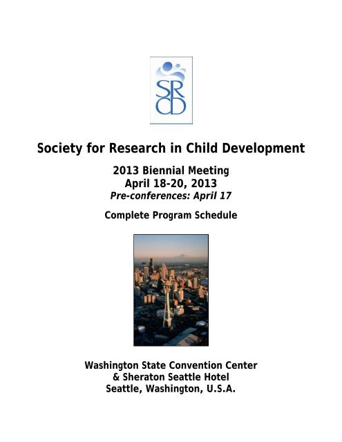 PDF of the program - Society for Research in Child Development