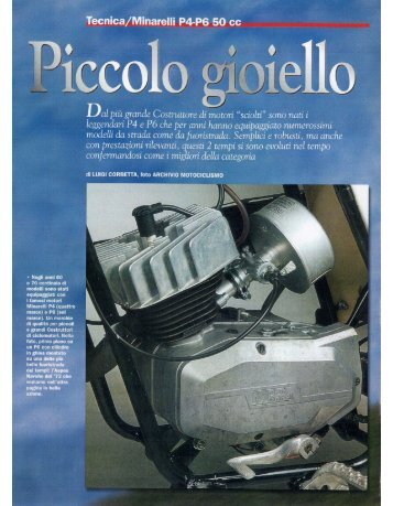 articolo tecnico "minarelli p4-p6" - Faccioli Racing