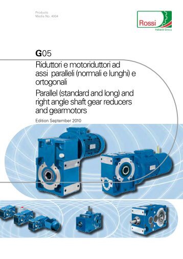 G05 Riduttori e motoriduttori ad assi paralleli (normali ... - An.Ta. S.r.l.