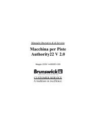 Macchina per Piste Authority22 V 2.0 - Brunswick