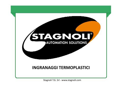 Applicazioni speciali ingranaggi in termo plastica.pdf - Ndr ...