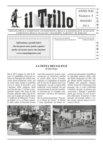 Trillo 05 2011.indd - Comunità degli Italiani di Pirano