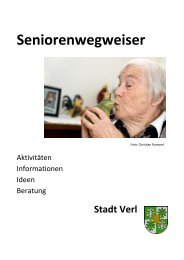 Senioren-Wegweiser - Stadt Verl