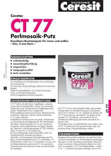 CT 77 Perlmosaik-Putz - Henkel