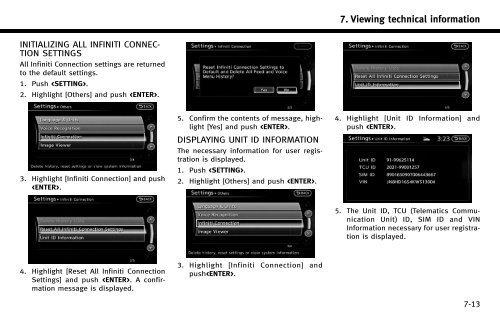 2013 Infiniti | Navigation System Owner's Manual - Infiniti Owner ...