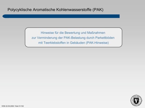 Schadstoffe in Gebäuden – Überblick über die ... - BZR-Institut Bonn