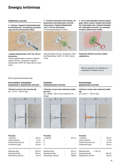 „Capatect“ pastatų šiltinimo sistemos - Srava