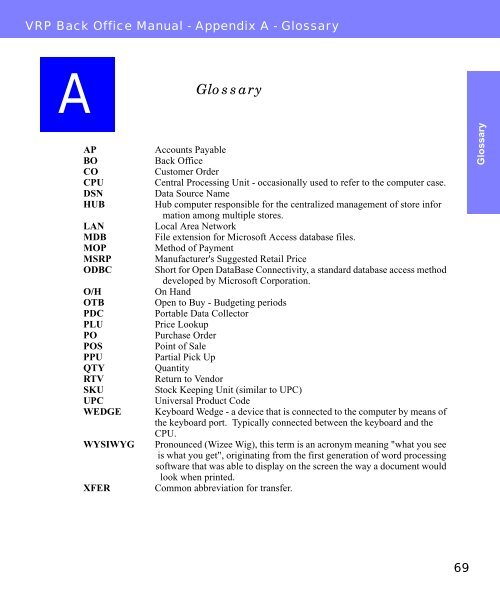 Visual Retail Plus - Point of Sale Users Manual - POS Software System