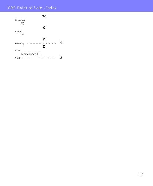 Visual Retail Plus - Point of Sale Users Manual - POS Software System