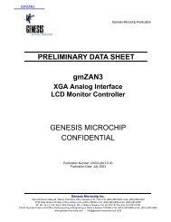 PRELIMINARY DATA SHEET gmZAN3 GENESIS MICROCHIP ...