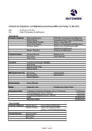 Protokoll - Frauenzentrale Schaffhausen