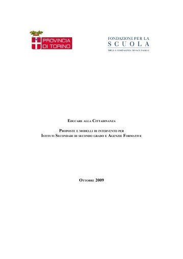 Educare alla cittadinanza - Osservatorio sull'immigrazione in Piemonte