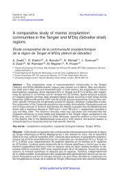 A comparative study of marine zooplankton communities in the ...
