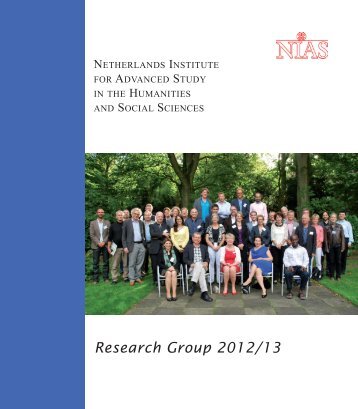 Research Group 2012/13 - NIAS - KNAW