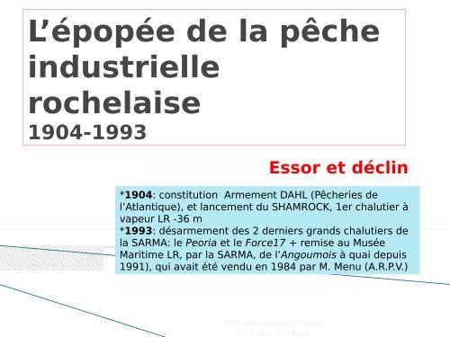 Histoire de la pêche industrielle rochelaise - Association des amis ...