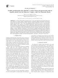 Graphite pseudomorphs after diamond? A carbon isotope and ...