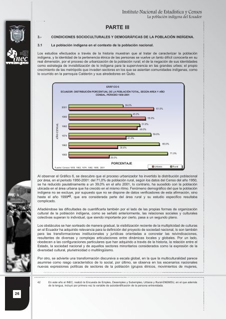 La Población Indígena del Ecuador. Análisis de Estadísticas ... - Acnur