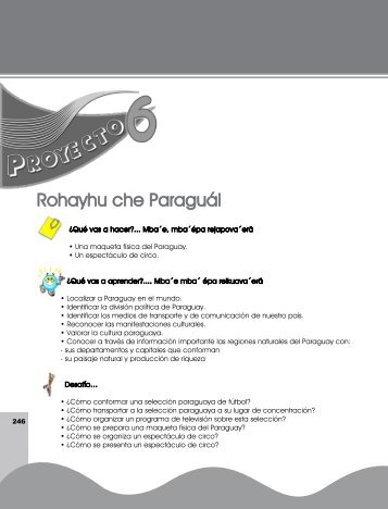 Proyecto 6 - Rohayhu che Progr 1-2do C.pdf - Paraguay Educa - Inicio