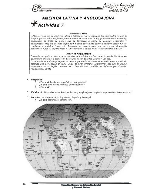 Geografía - Ministerio de Cultura y Educación | La Pampa