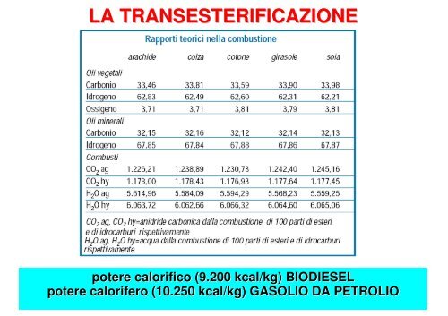 ENERGIA DA BIOMASSA: i biocarburanti