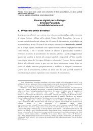 Risorse digitali per la filologia di Cinzia Pusceddu 1. Propositi e ...