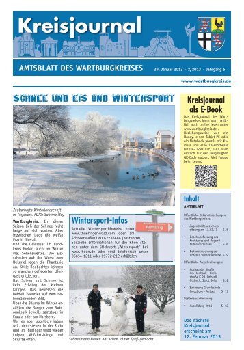 Kreisjournal 02/2013 mit Veranstaltungs - Gemeinde Gerstungen