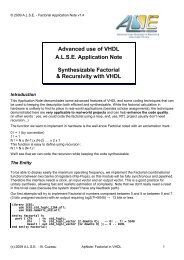 Factorial in VHDL - ALSE