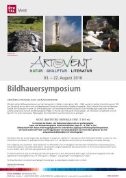 Bildhauersymposium - Naturpark Ötztal