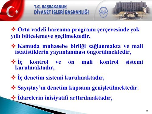 YENİ MALİ SİSTEM - Diyanet İşleri Başkanlığı